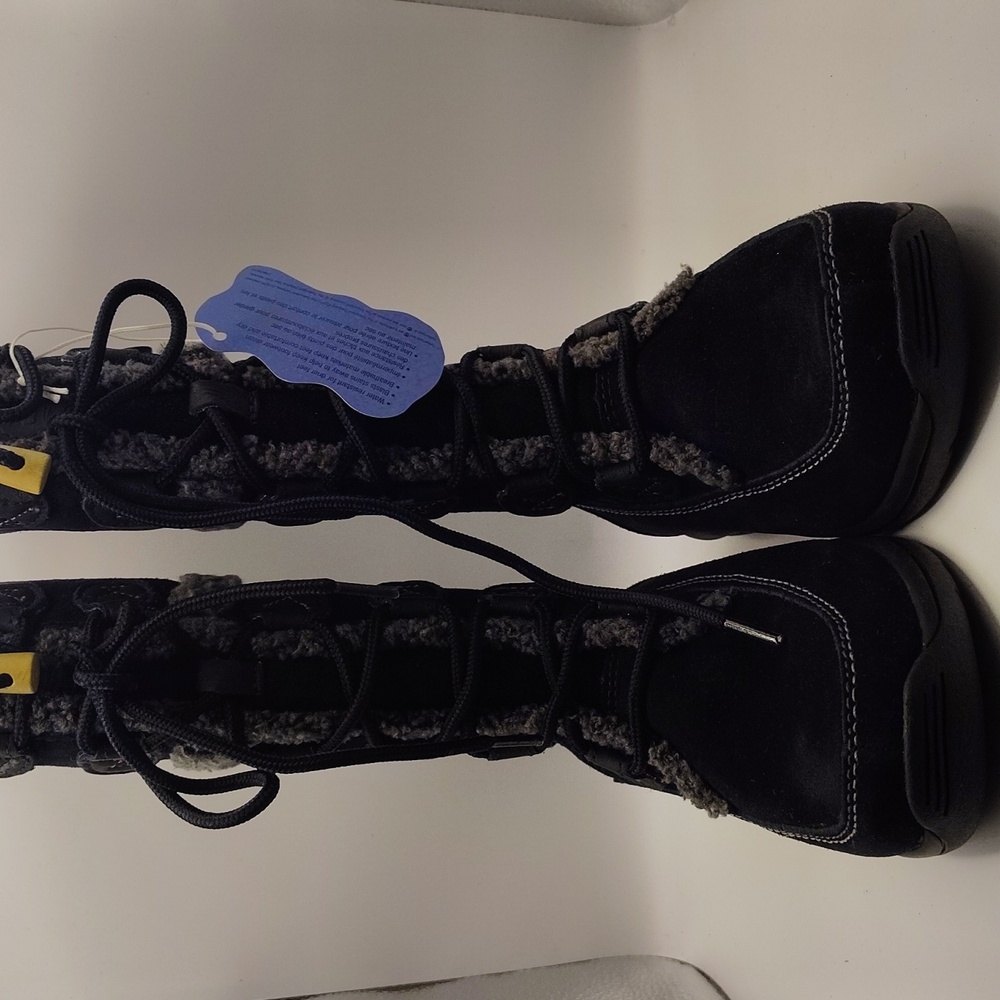 Timberland Black Lace-Up Kids Boots